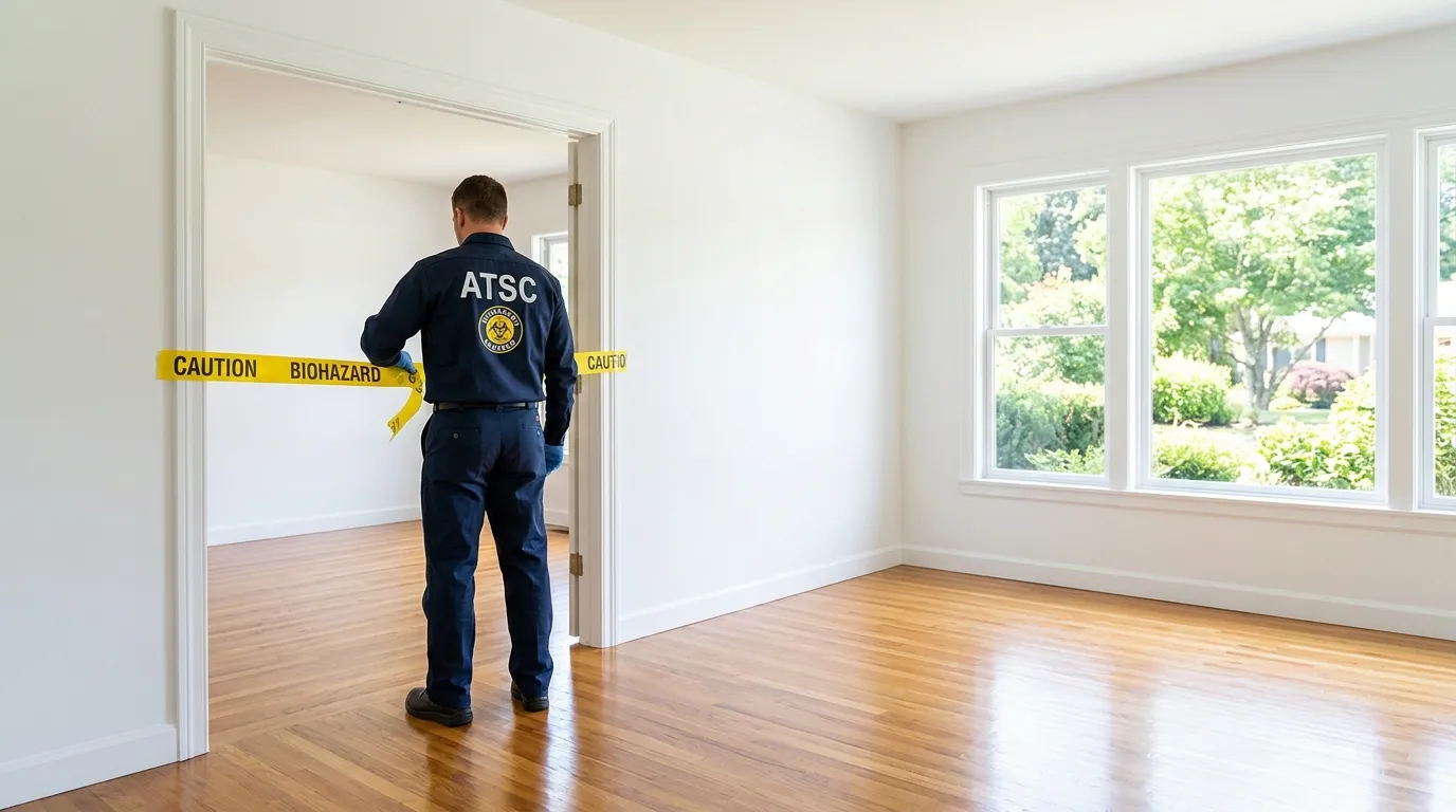 Certified biohazard cleanup crew performing Trauma Scene Cleanup in Cold Springs