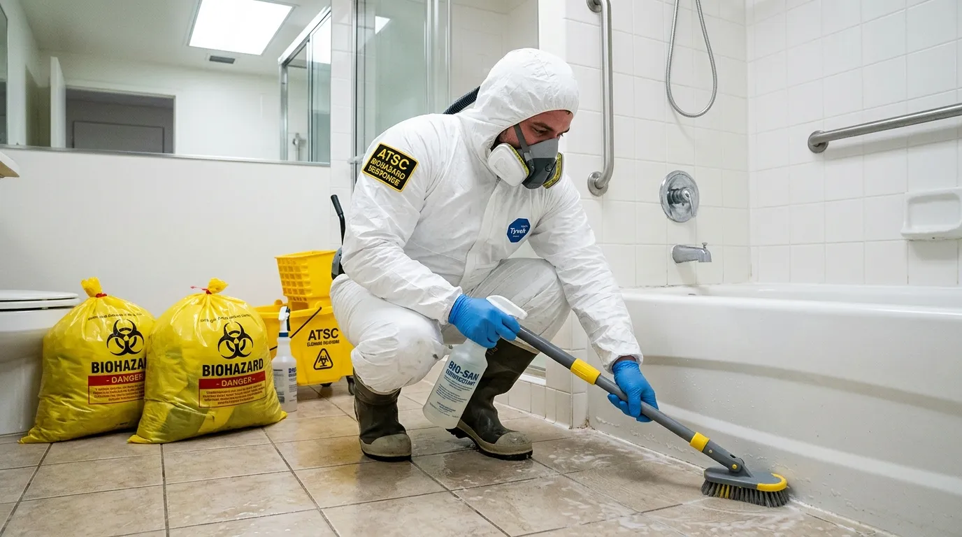 Decontamination equipment deployed for Blood Cleanup in Cold Springs